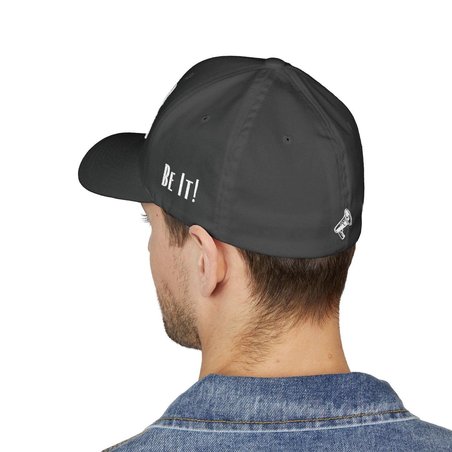 Loud Wear - Say It Be It! -Print All Over Embroidered Cap - Stylish Closed-Back Hat for Trendsetters