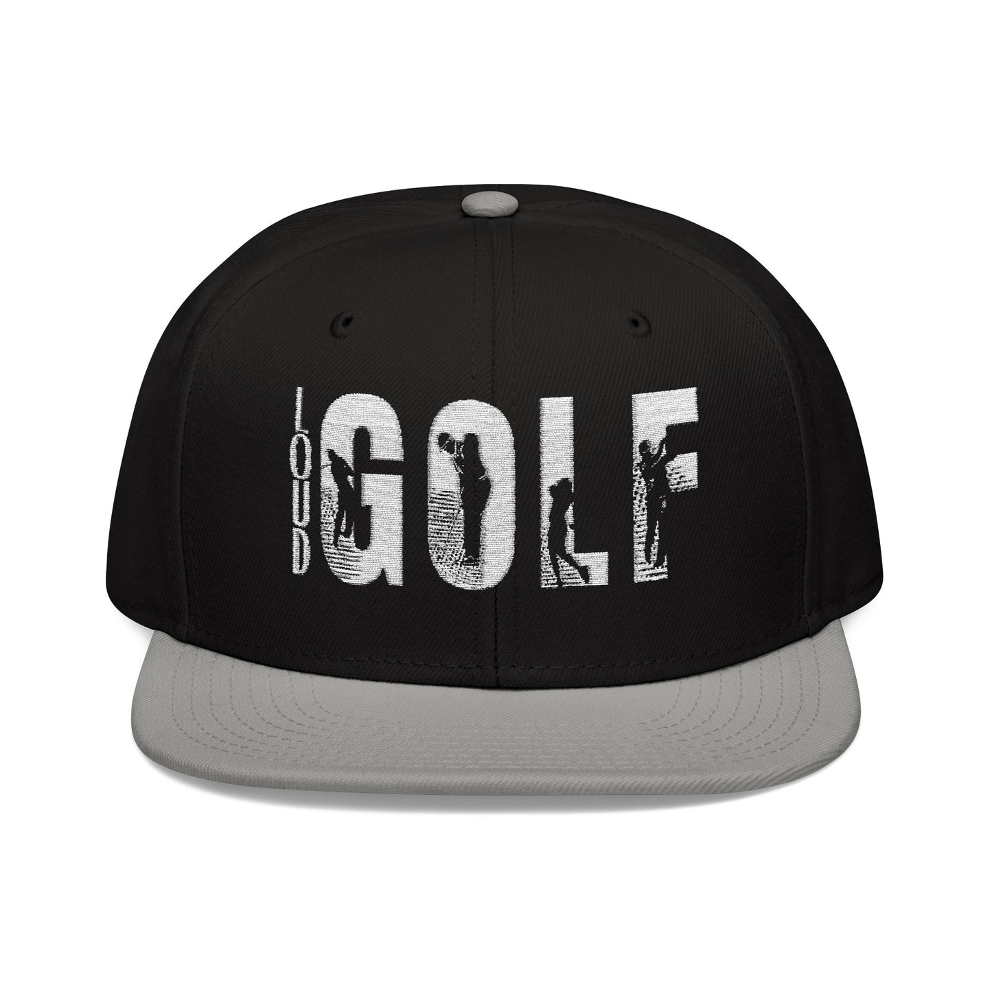 LOUD GOLF Embroidered Snapback Hat - Trendy Headwear for Golf Enthusiasts -Hats