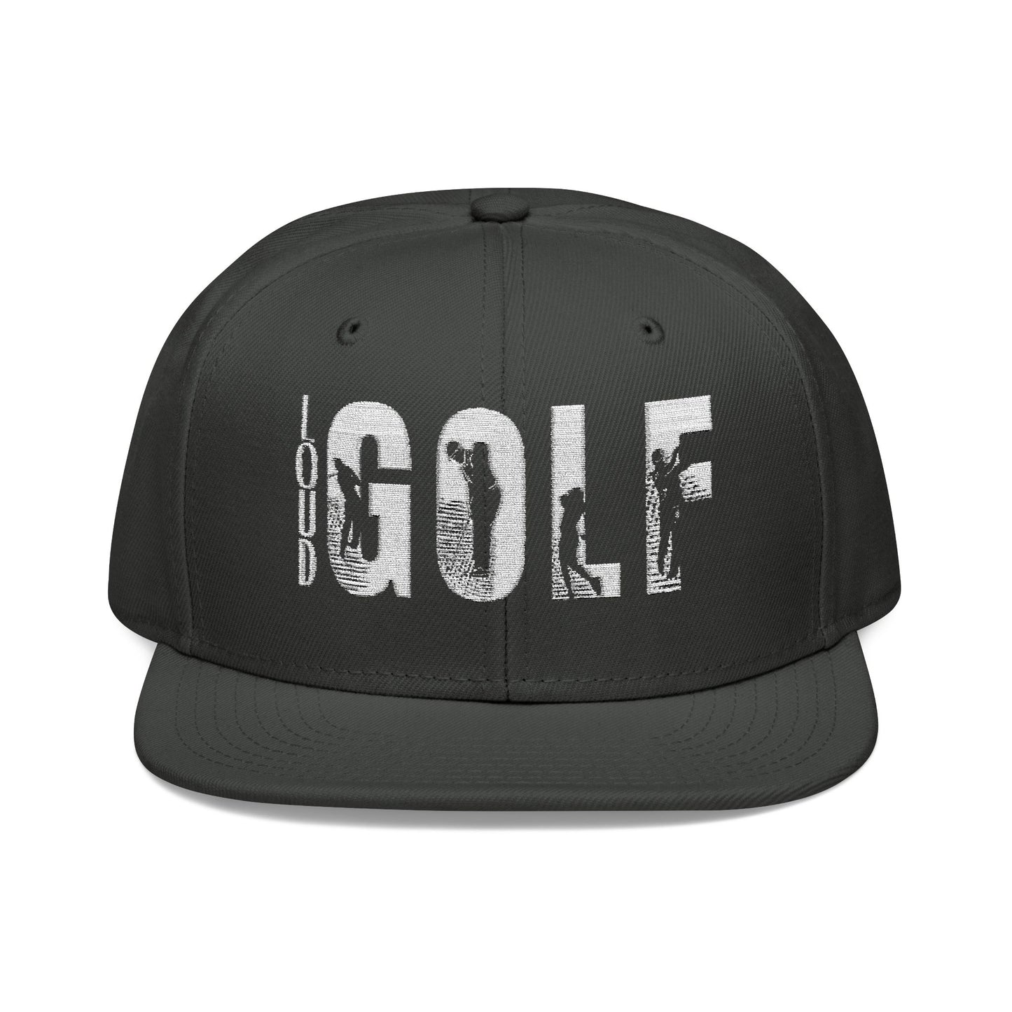 LOUD GOLF Embroidered Snapback Hat - Trendy Headwear for Golf Enthusiasts -Hats