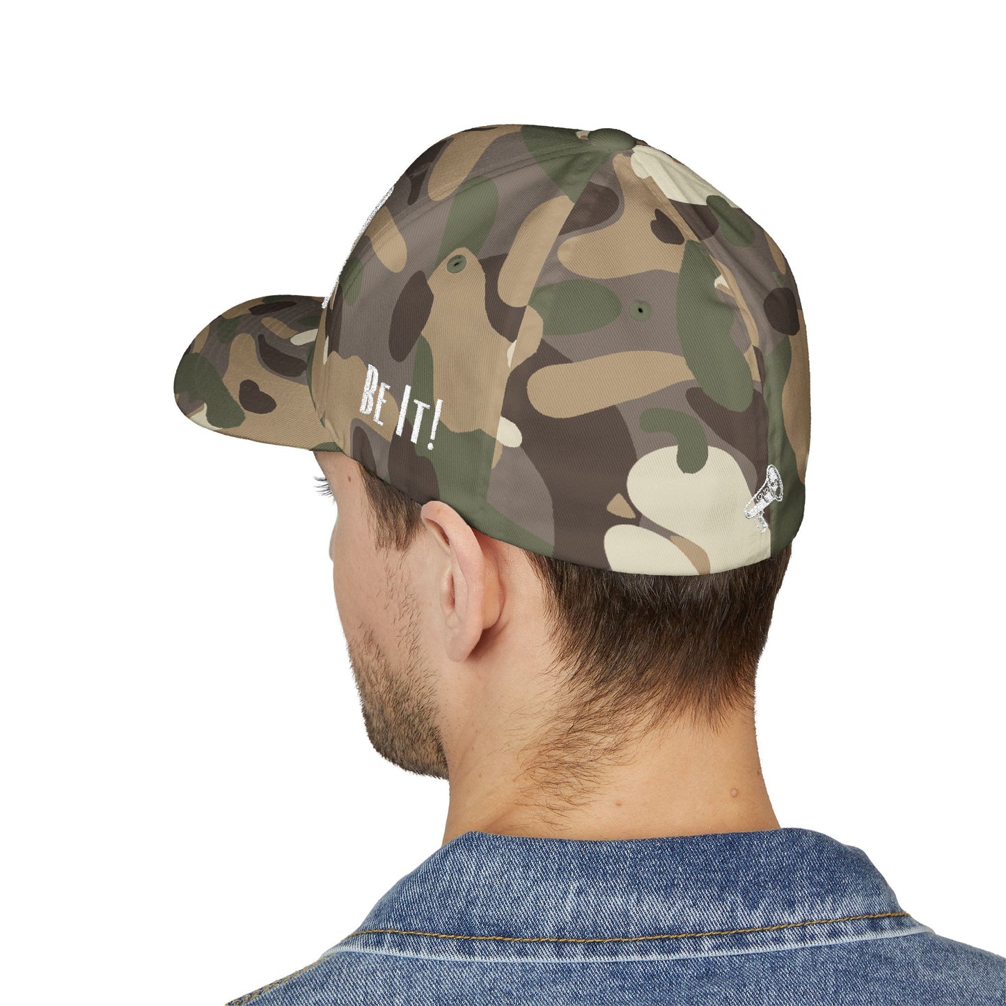 Loud Wear - Say It Be It! -Print All Over Embroidered Cap - Stylish Closed-Back Hat for Trendsetters