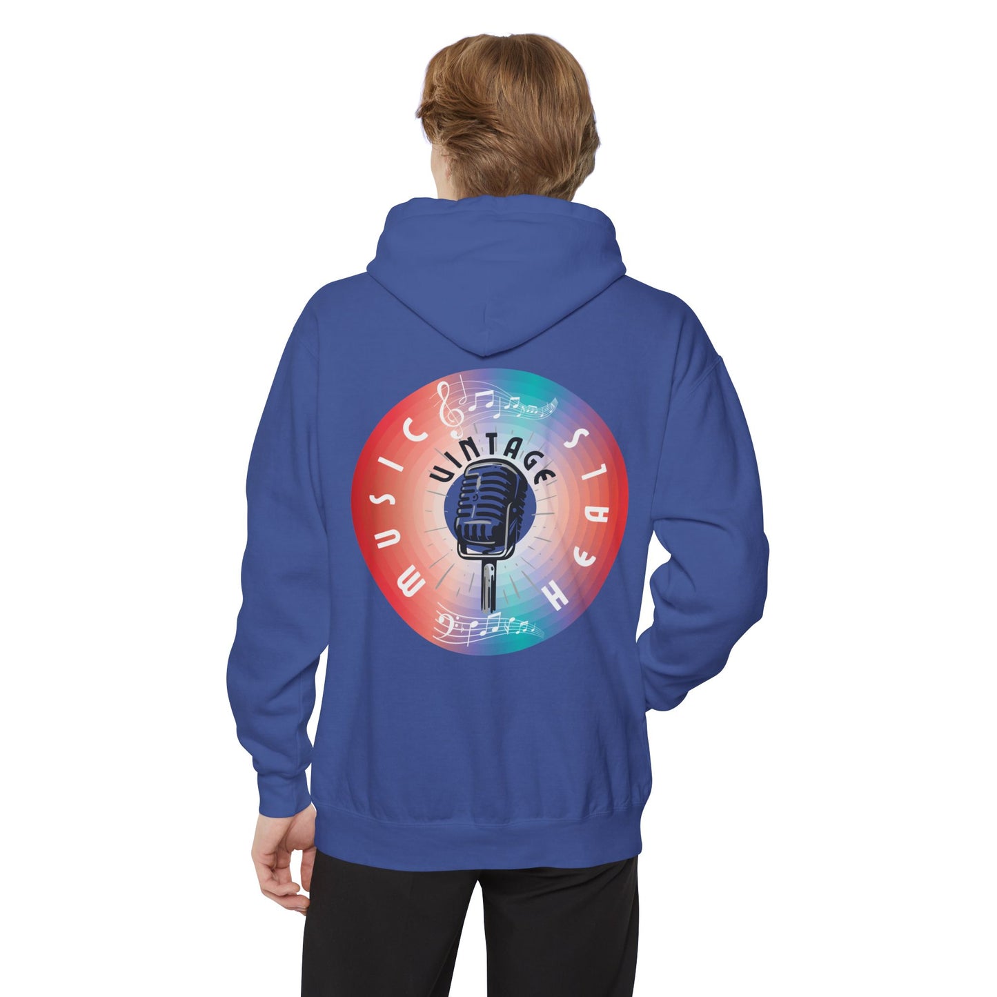 Limited Edition - Premium - Vintage - Music Heals - Garment-Dyed Hoodie