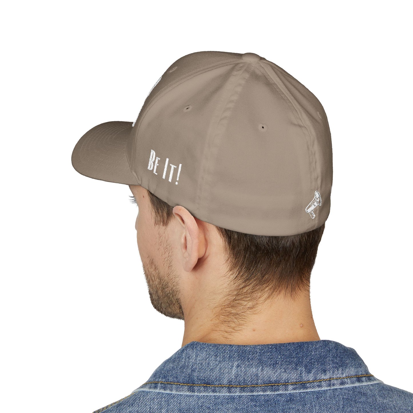 Loud Wear - Say It Be It! -Print All Over Embroidered Cap - Stylish Closed-Back Hat for Trendsetters