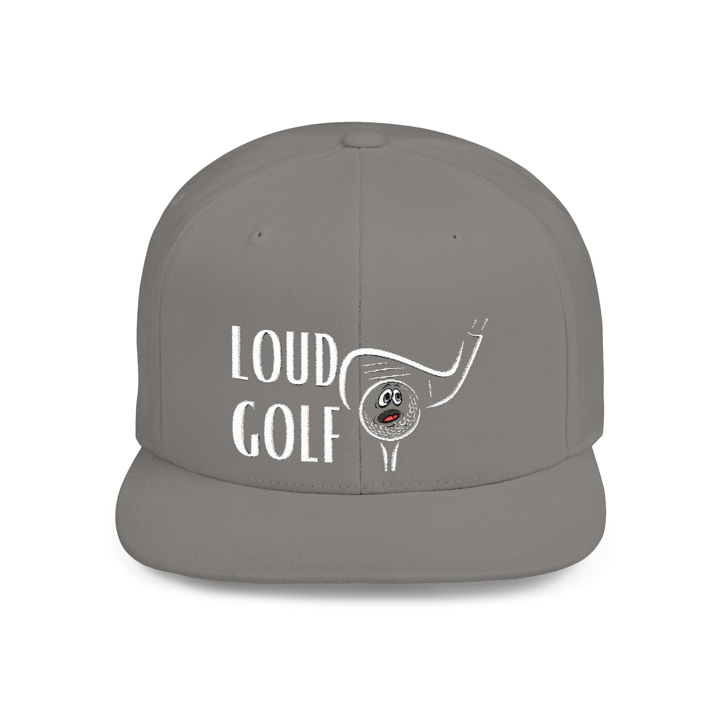 Loud Golf Fun - Flat Bill Snapback Hat - Perfect Gift for Golf Enthusiasts