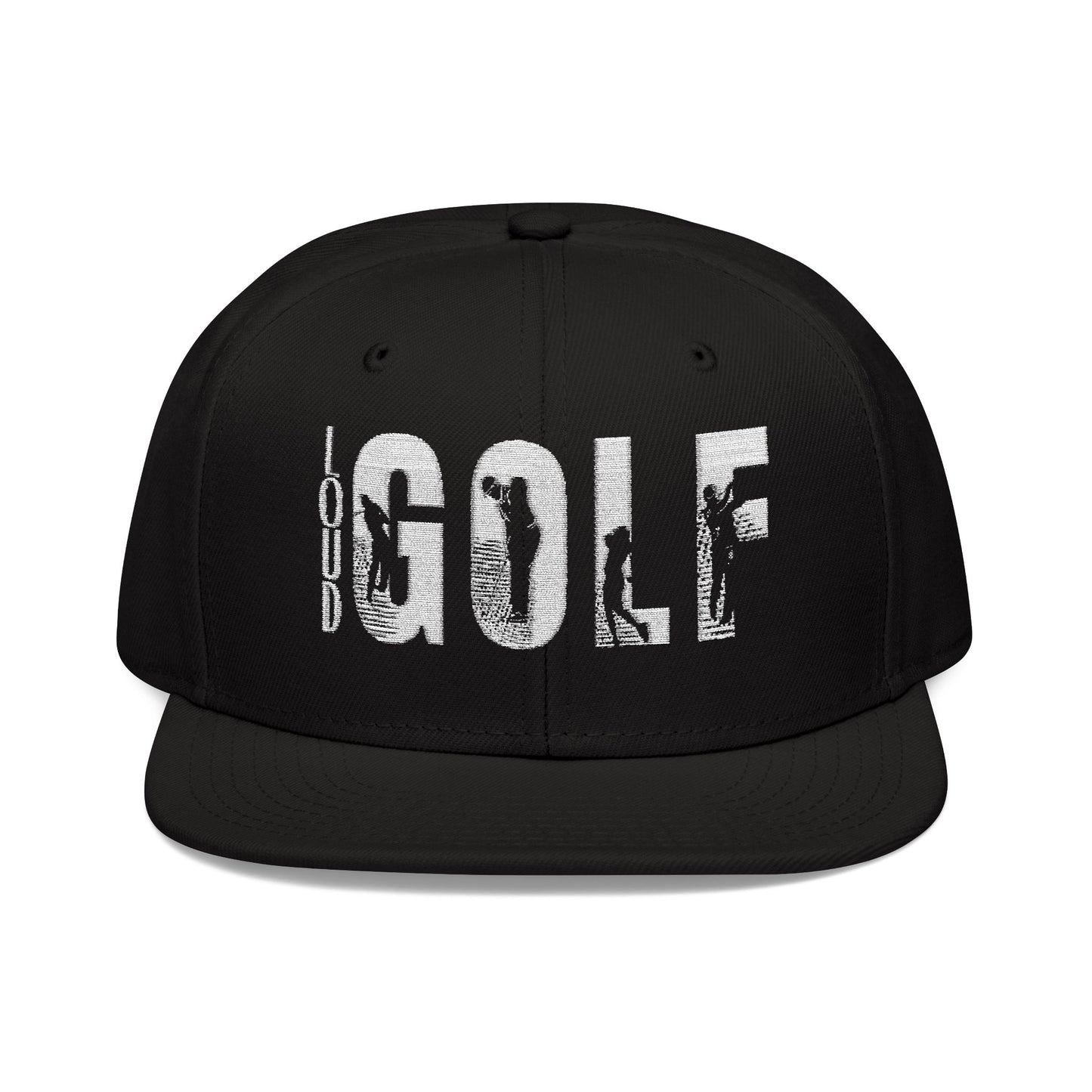 LOUD GOLF Embroidered Snapback Hat - Trendy Headwear for Golf Enthusiasts -Hats