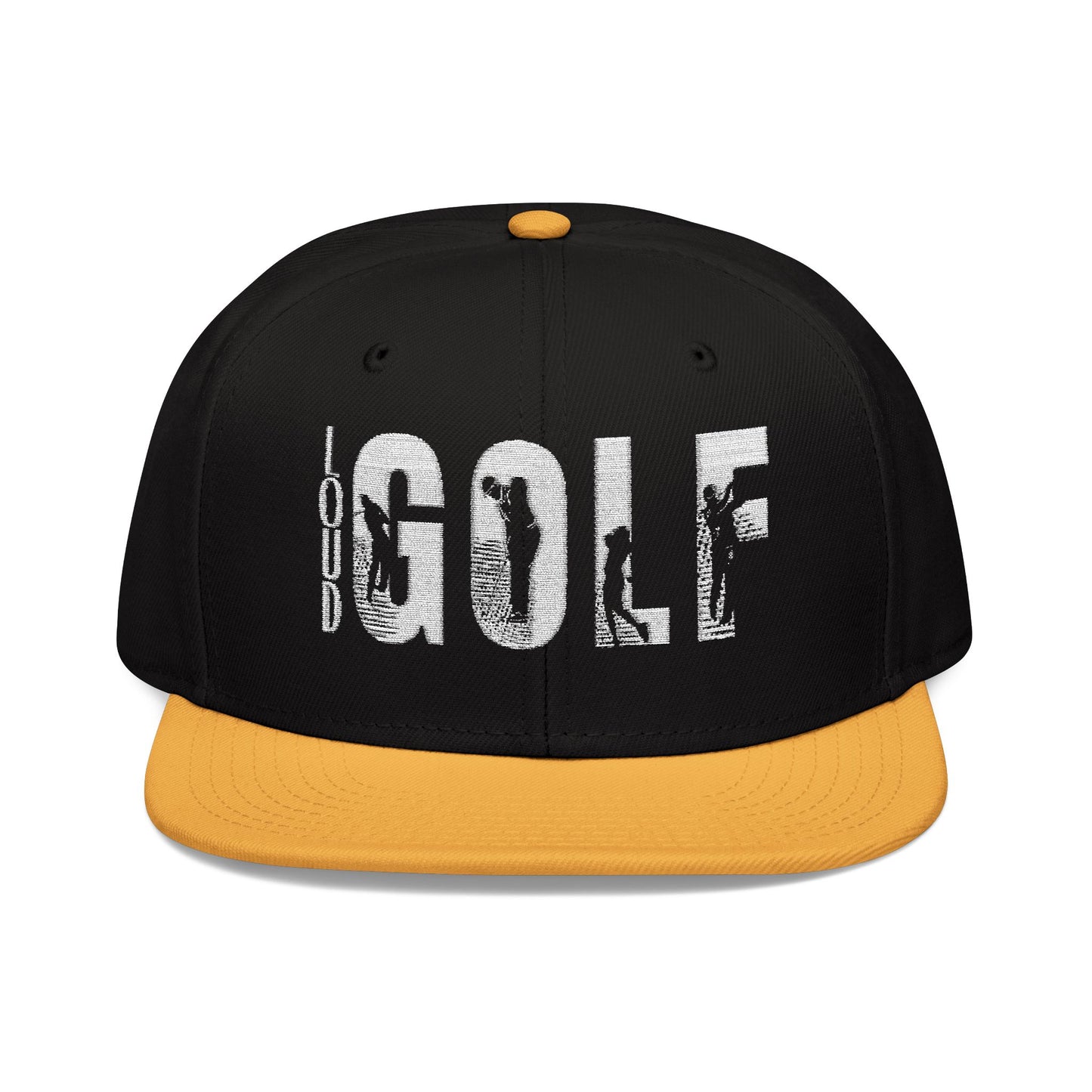 LOUD GOLF Embroidered Snapback Hat - Trendy Headwear for Golf Enthusiasts -Hats
