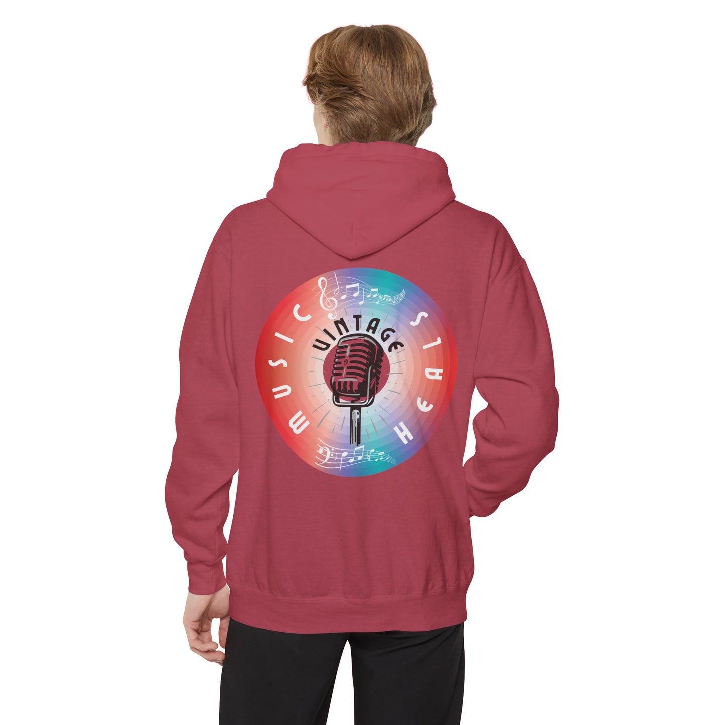 Limited Edition - Premium - Vintage - Music Heals - Garment-Dyed Hoodie