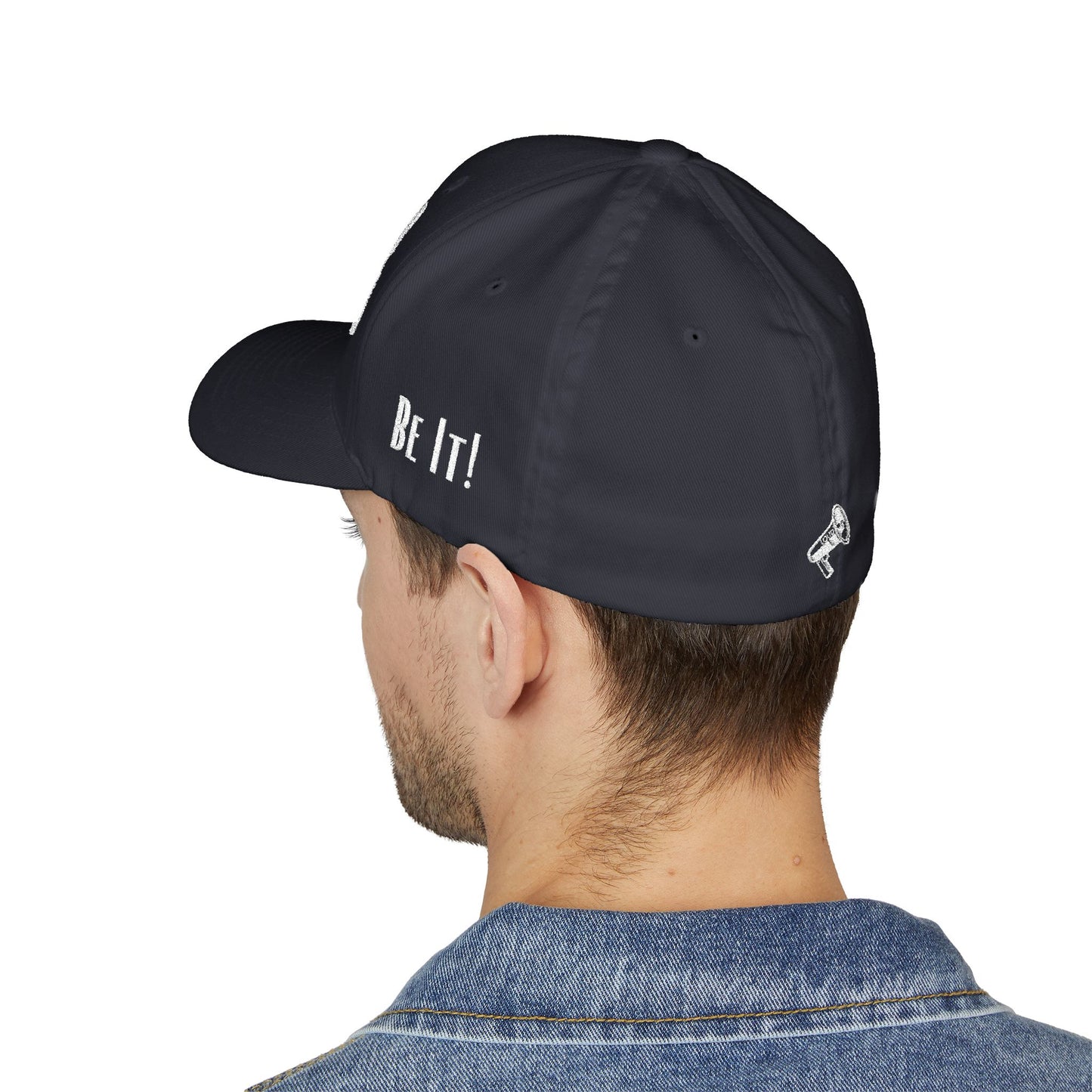 Loud Wear - Say It Be It! -Print All Over Embroidered Cap - Stylish Closed-Back Hat for Trendsetters