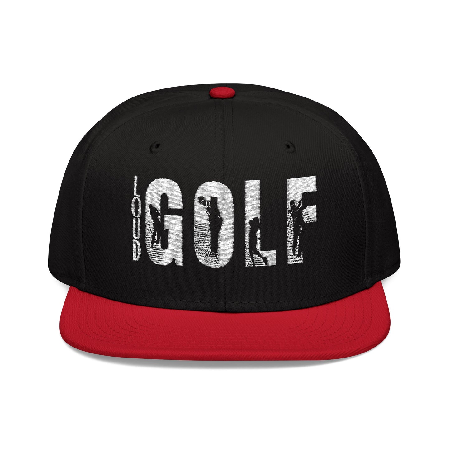 LOUD GOLF Embroidered Snapback Hat - Trendy Headwear for Golf Enthusiasts -Hats