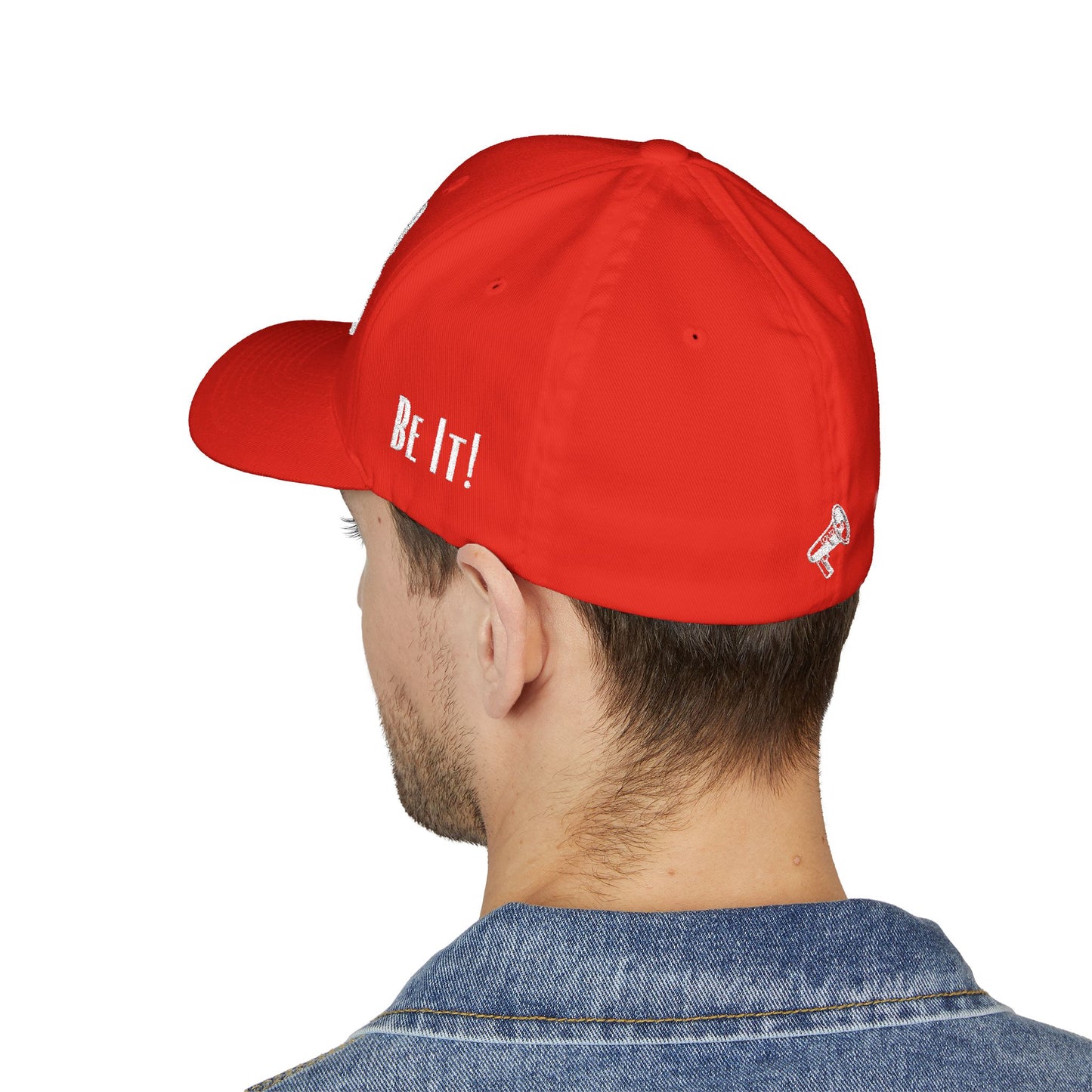 Loud Wear - Say It Be It! -Print All Over Embroidered Cap - Stylish Closed-Back Hat for Trendsetters