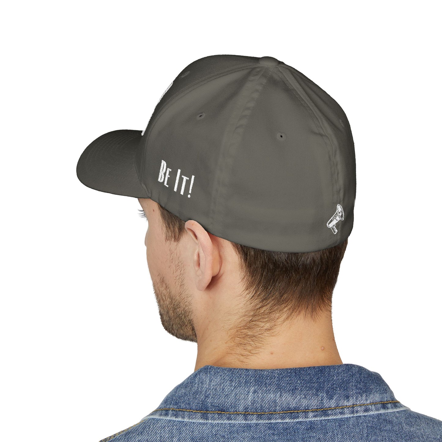 Loud Wear - Say It Be It! -Print All Over Embroidered Cap - Stylish Closed-Back Hat for Trendsetters