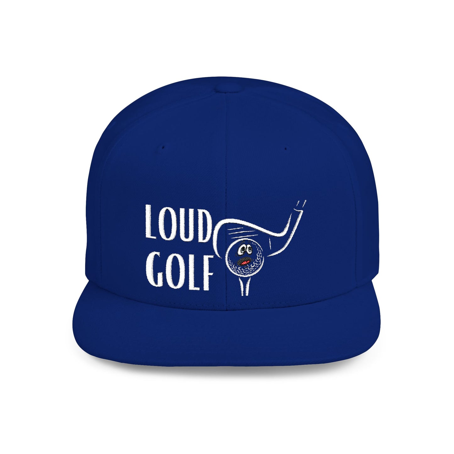 Loud Golf Fun - Flat Bill Snapback Hat - Perfect Gift for Golf Enthusiasts