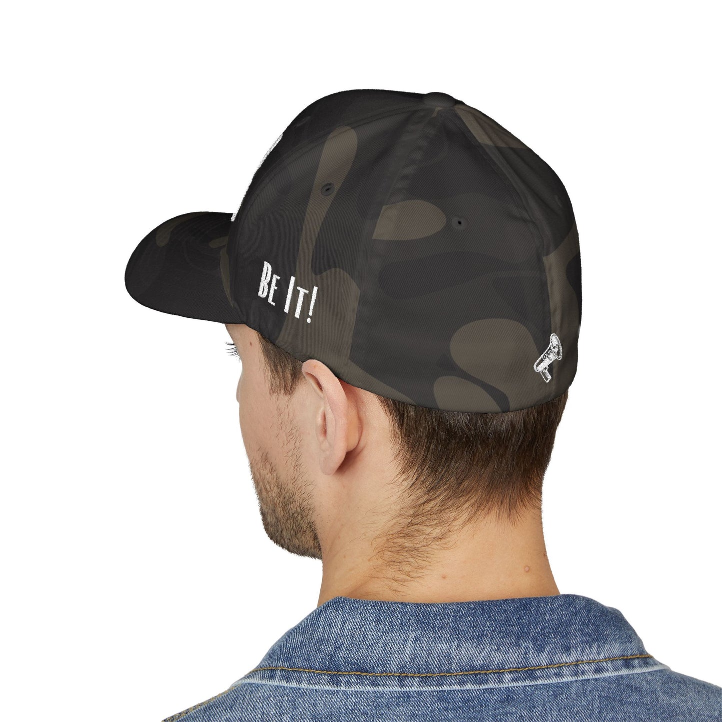 Loud Wear - Say It Be It! -Print All Over Embroidered Cap - Stylish Closed-Back Hat for Trendsetters