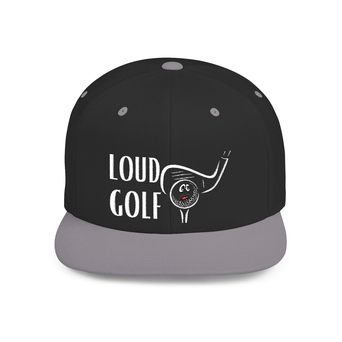 Loud Golf Fun - Flat Bill Snapback Hat - Perfect Gift for Golf Enthusiasts