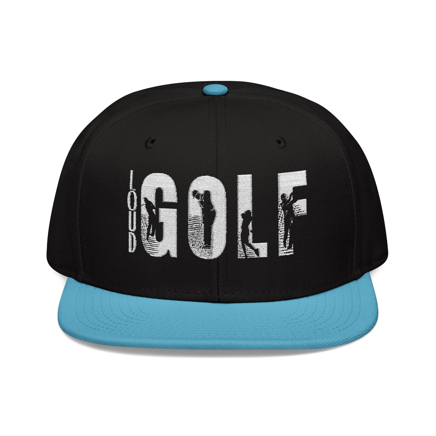 LOUD GOLF Embroidered Snapback Hat - Trendy Headwear for Golf Enthusiasts -Hats