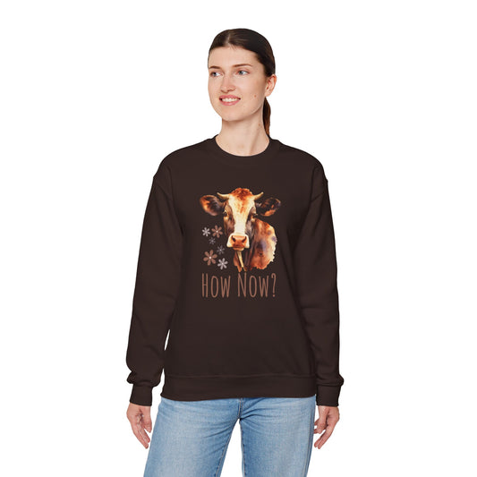 Barn Yard Collection - How Now Cow - Unisex Heavy Blend™ Crewneck Sweatshirt