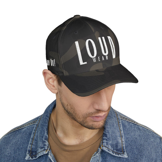 Loud Wear - Say It Be It! -Print All Over Embroidered Cap - Stylish Closed-Back Hat for Trendsetters
