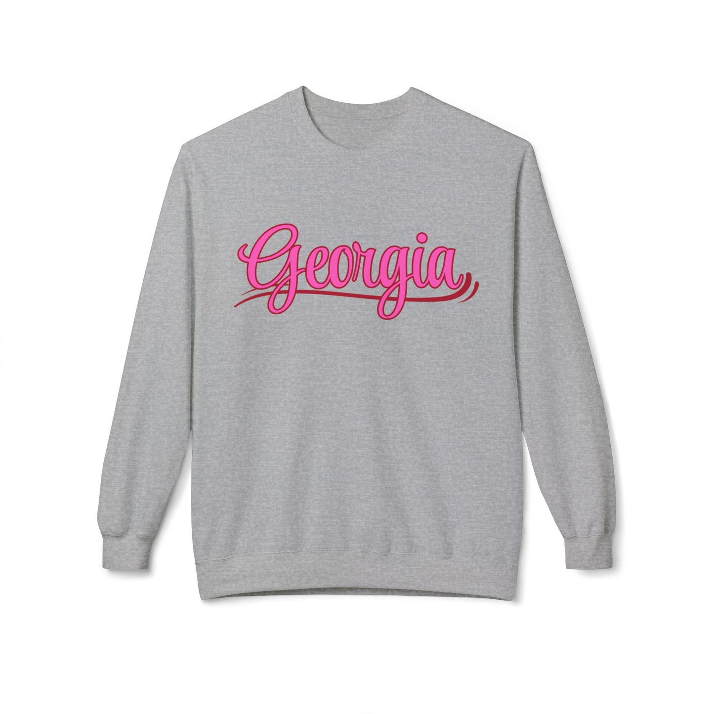 Georgia - Fleece Crewneck Sweatshirt - Cozy & Stylish Apparel for Everyday Wear -