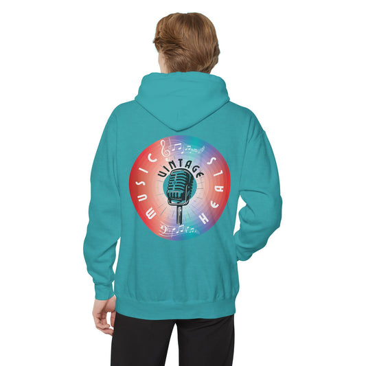 Limited Edition - Premium - Vintage - Music Heals - Garment-Dyed Hoodie