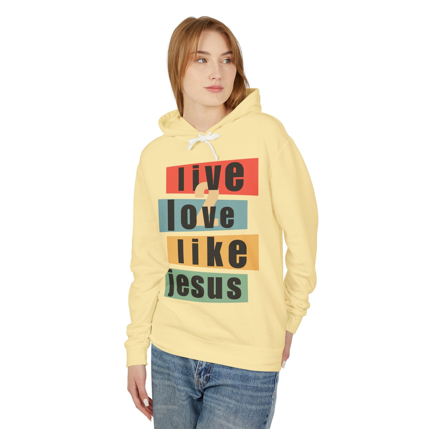 Live 2 Love Like Jesus - Unisex Hooded Sweatshirt - Hoodie