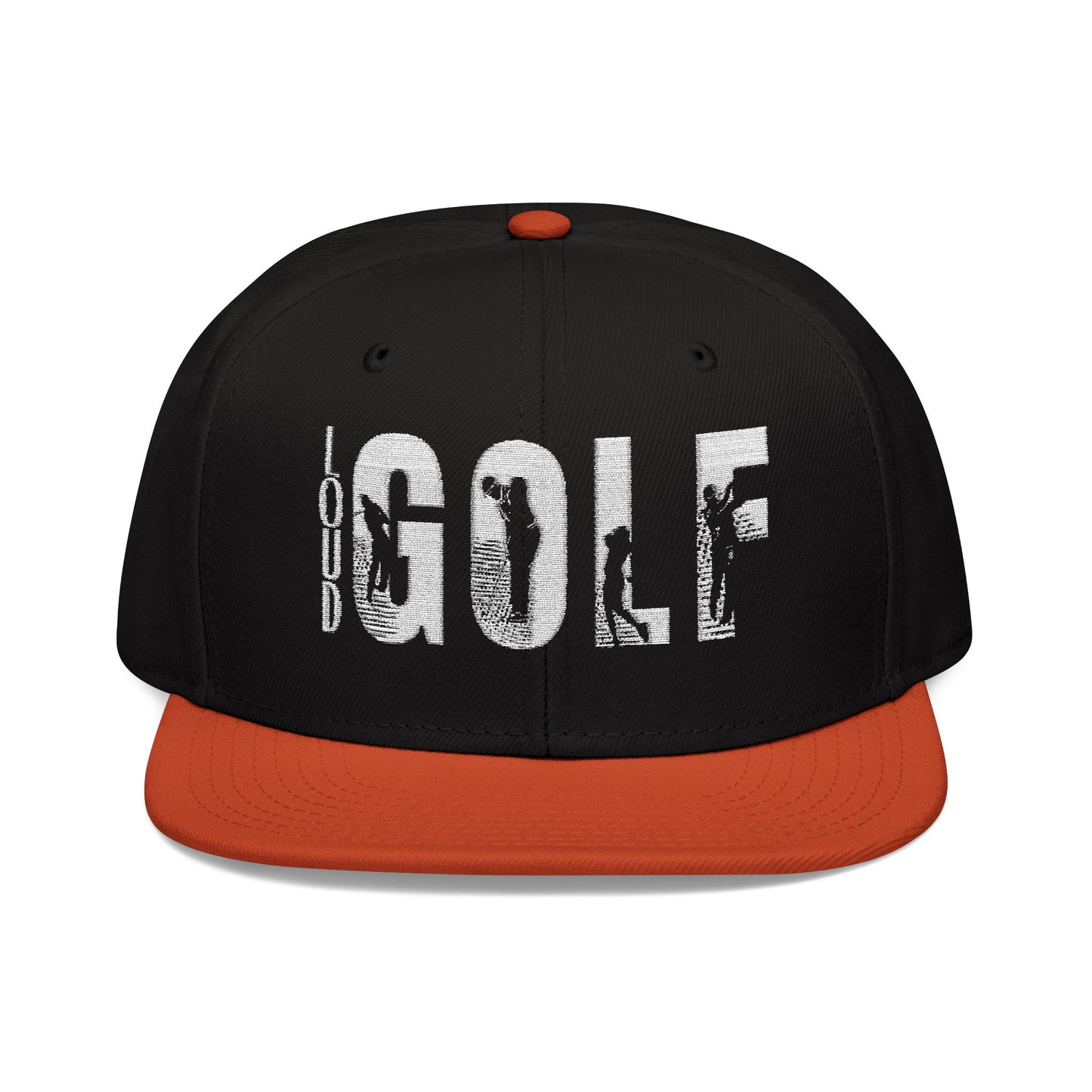LOUD GOLF Embroidered Snapback Hat - Trendy Headwear for Golf Enthusiasts -Hats