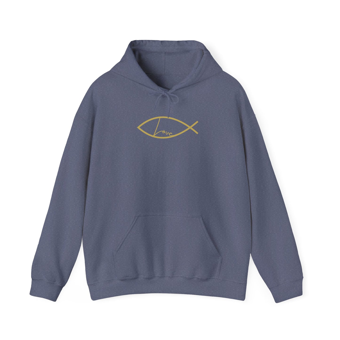 Love- Ichthys Unisex Heavy Blend™ Hooded Sweatshirt - Wear it Boldly to Say it Loudly!