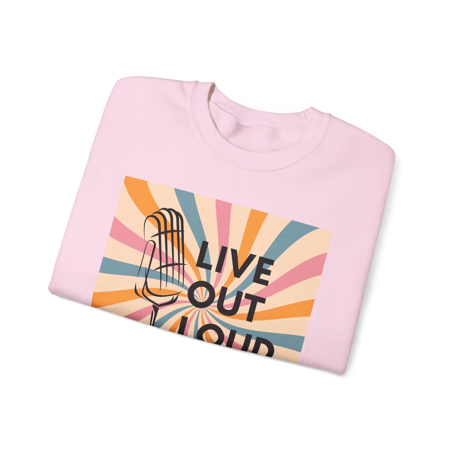 LIVE OUT LOUD - Unisex Heavy Blend™ Crewneck Sweatshirt