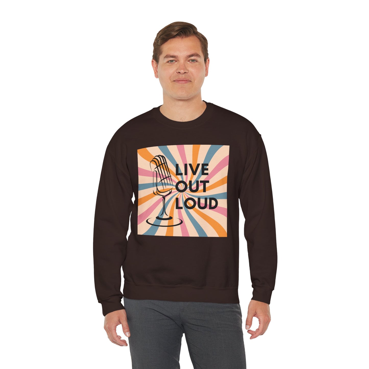 LIVE OUT LOUD - Unisex Heavy Blend™ Crewneck Sweatshirt