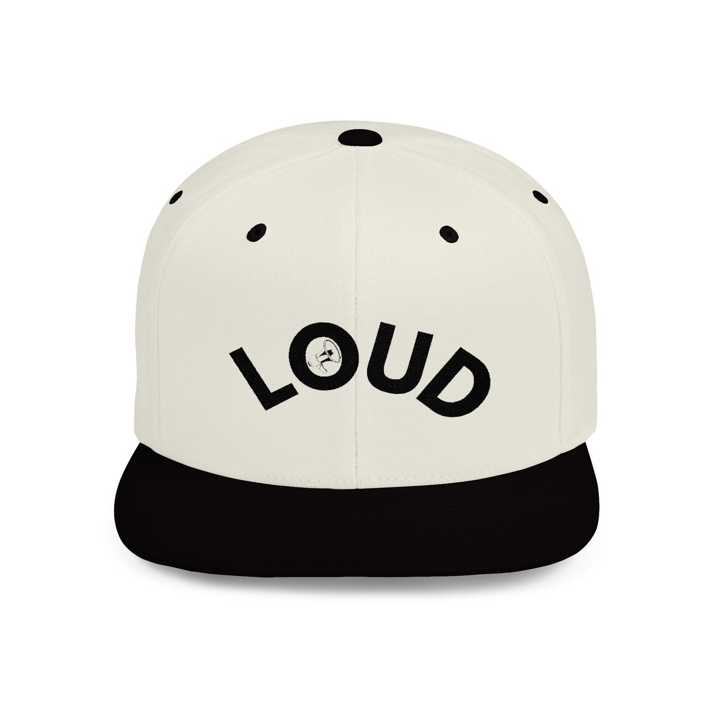 'LOUD' - Flat Bill Snapback Hat - Loud Wear Brand - Loud Wear