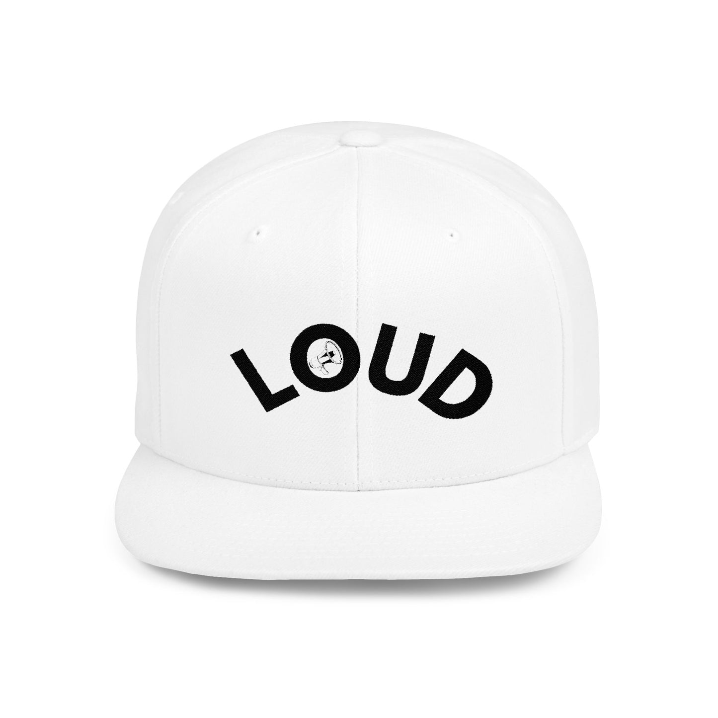 'LOUD' - Flat Bill Snapback Hat - Loud Wear Brand - Loud Wear