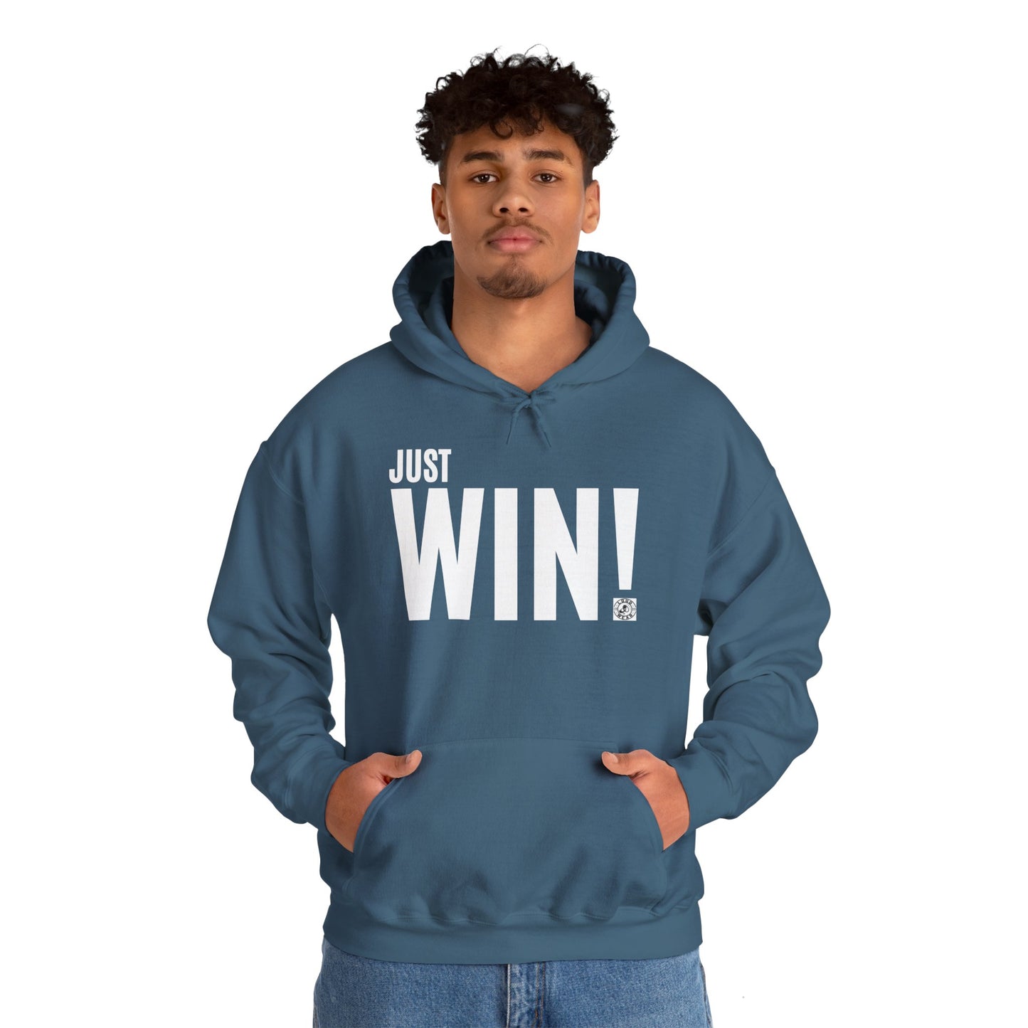 Just Win - Front Back design -  Heavy Blend™ Hooded Sweatshirt