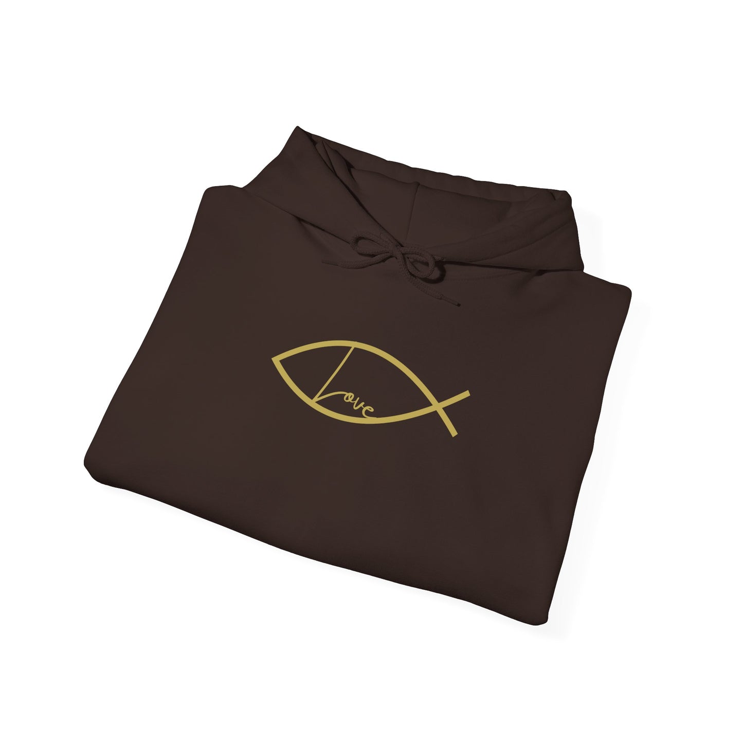 Love- Ichthys Unisex Heavy Blend™ Hooded Sweatshirt - Wear it Boldly to Say it Loudly!