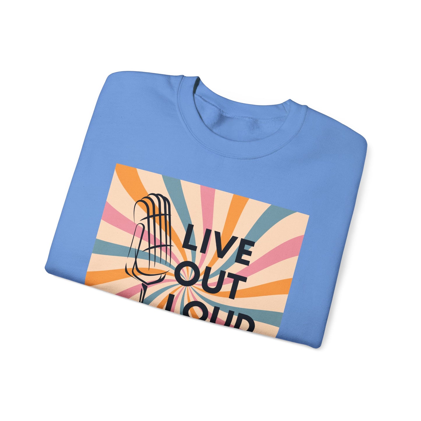 LIVE OUT LOUD - Unisex Heavy Blend™ Crewneck Sweatshirt