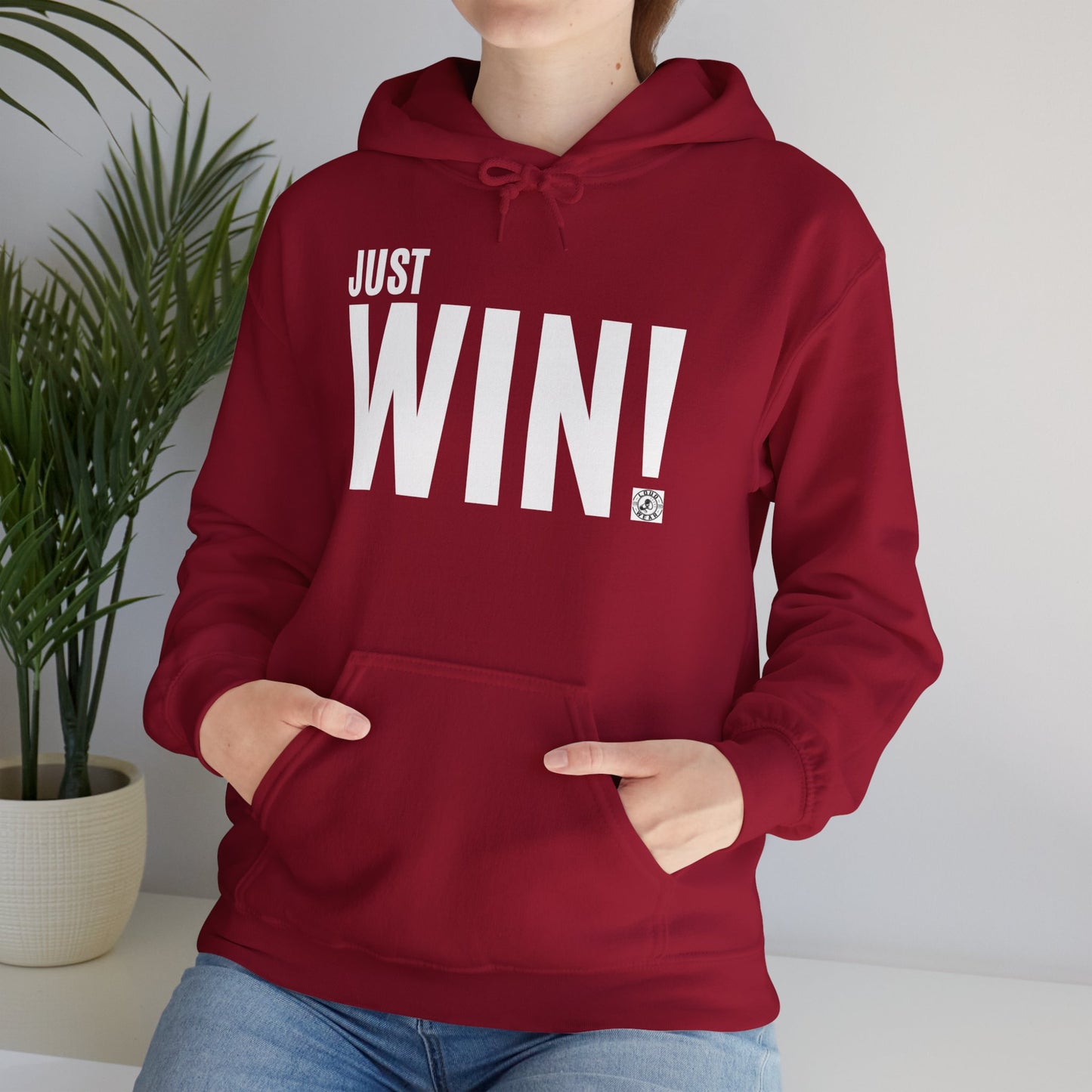 Just Win - Front Back design -  Heavy Blend™ Hooded Sweatshirt