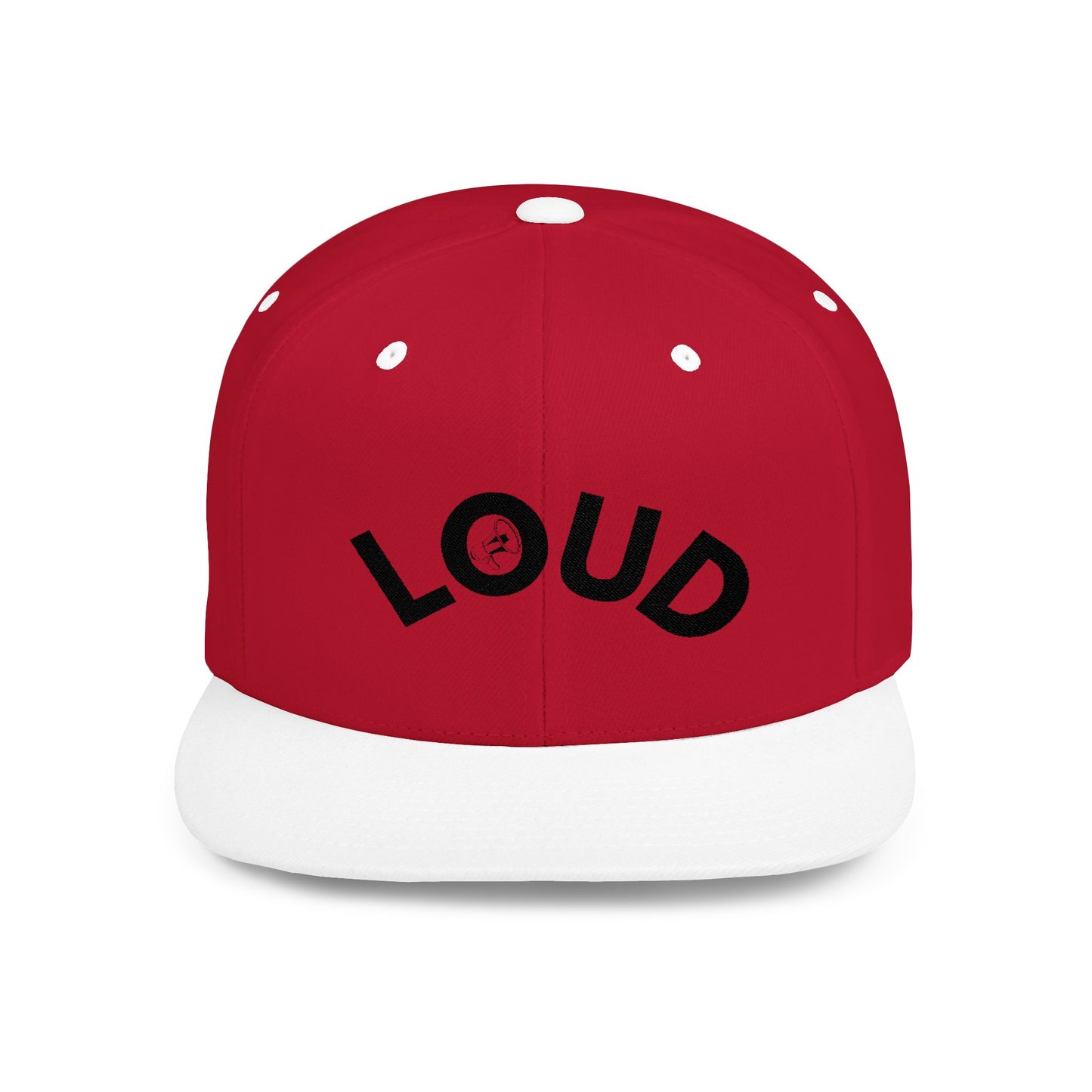 'LOUD' - Flat Bill Snapback Hat - Loud Wear Brand - Loud Wear