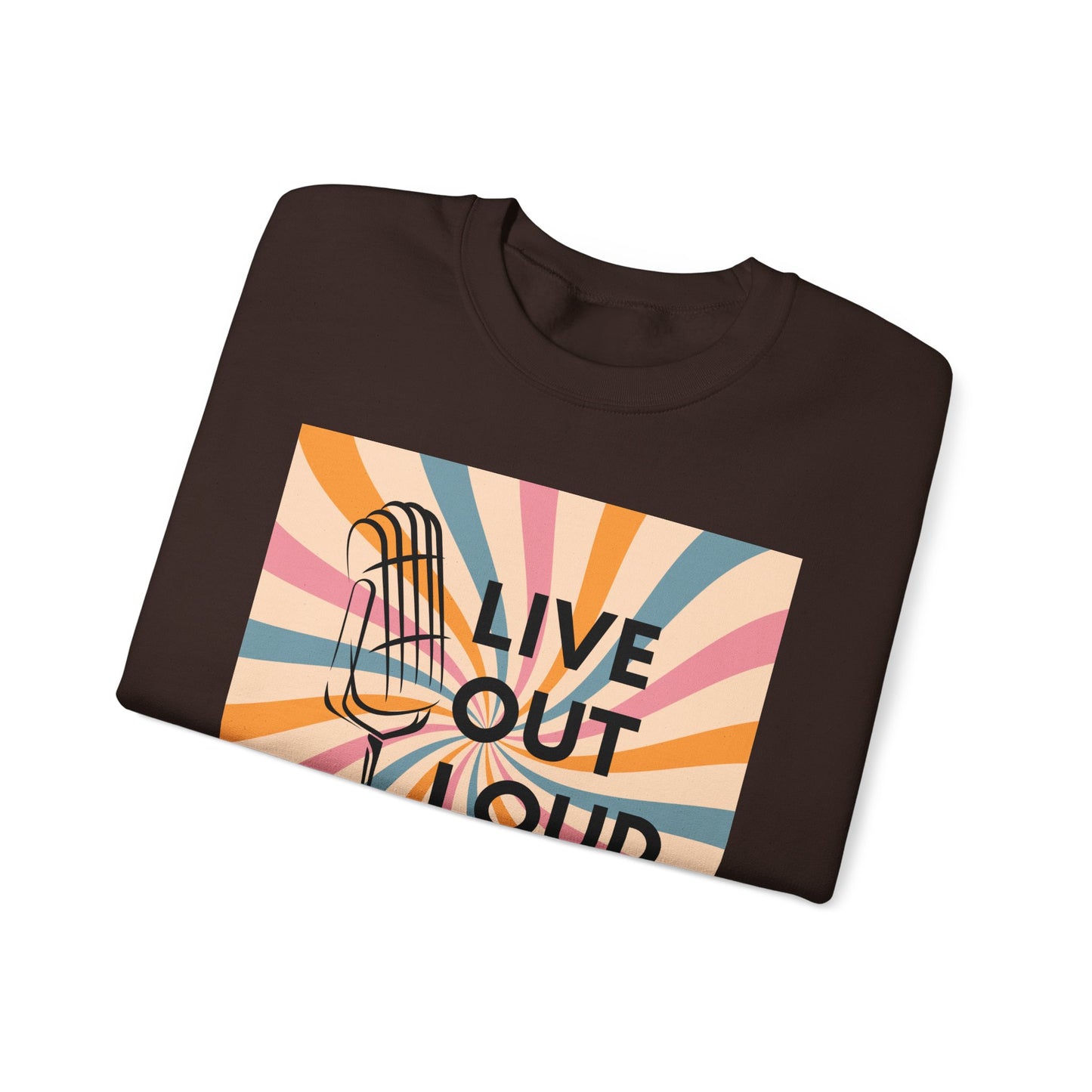 LIVE OUT LOUD - Unisex Heavy Blend™ Crewneck Sweatshirt