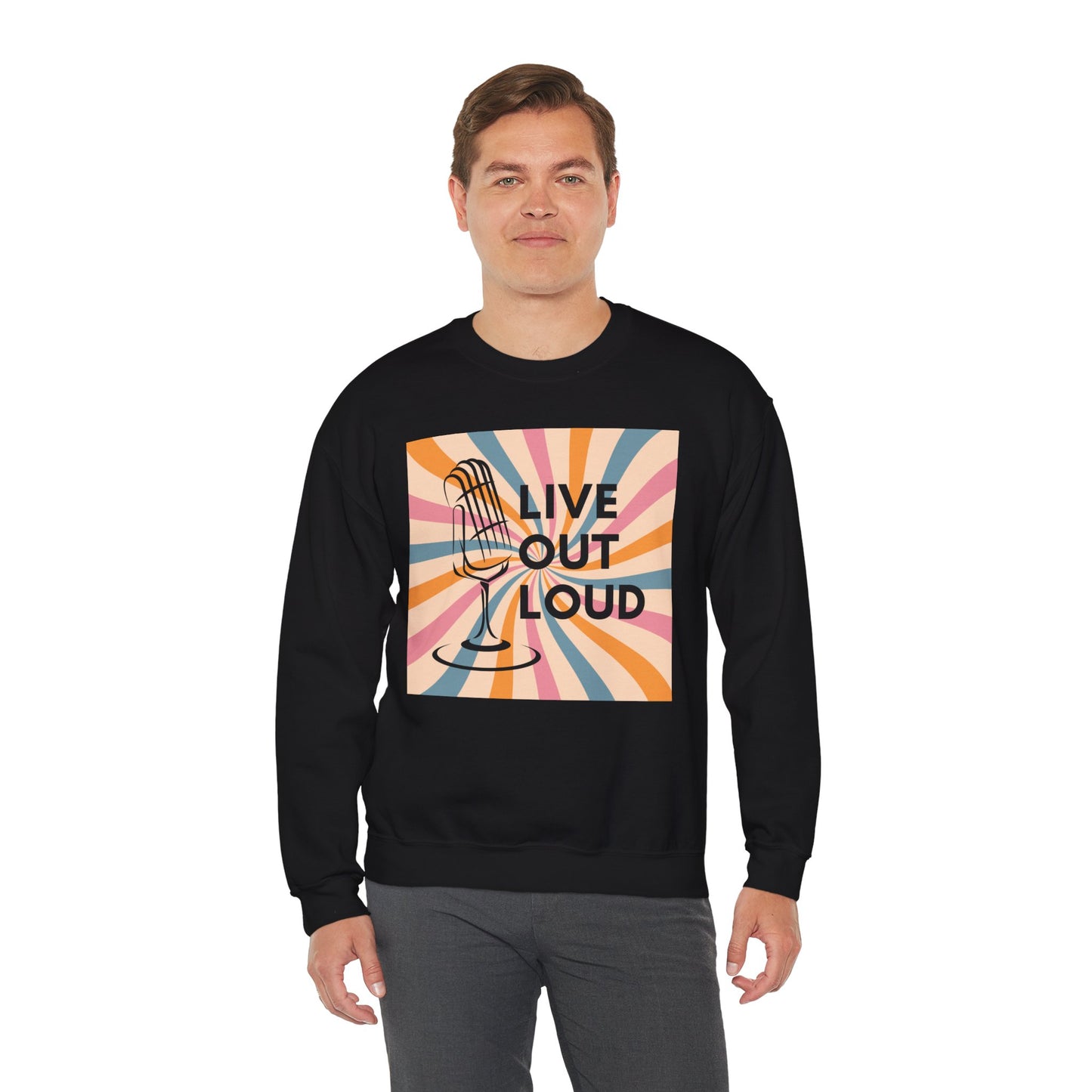 LIVE OUT LOUD - Unisex Heavy Blend™ Crewneck Sweatshirt