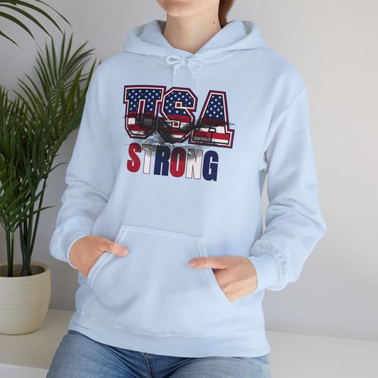 USA Strong Hooded Sweatshirt - Wear it Boldly to Say it Loudly!