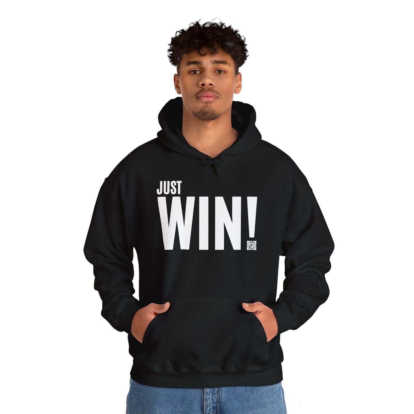 Just Win - Front Back design -  Heavy Blend™ Hooded Sweatshirt