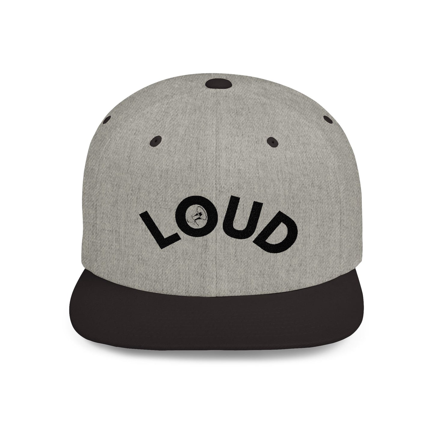 'LOUD' - Flat Bill Snapback Hat - Loud Wear Brand - Loud Wear