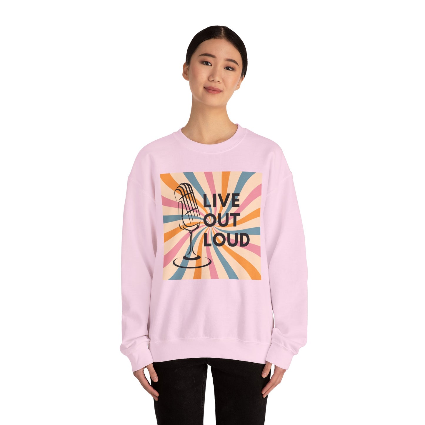 LIVE OUT LOUD - Unisex Heavy Blend™ Crewneck Sweatshirt