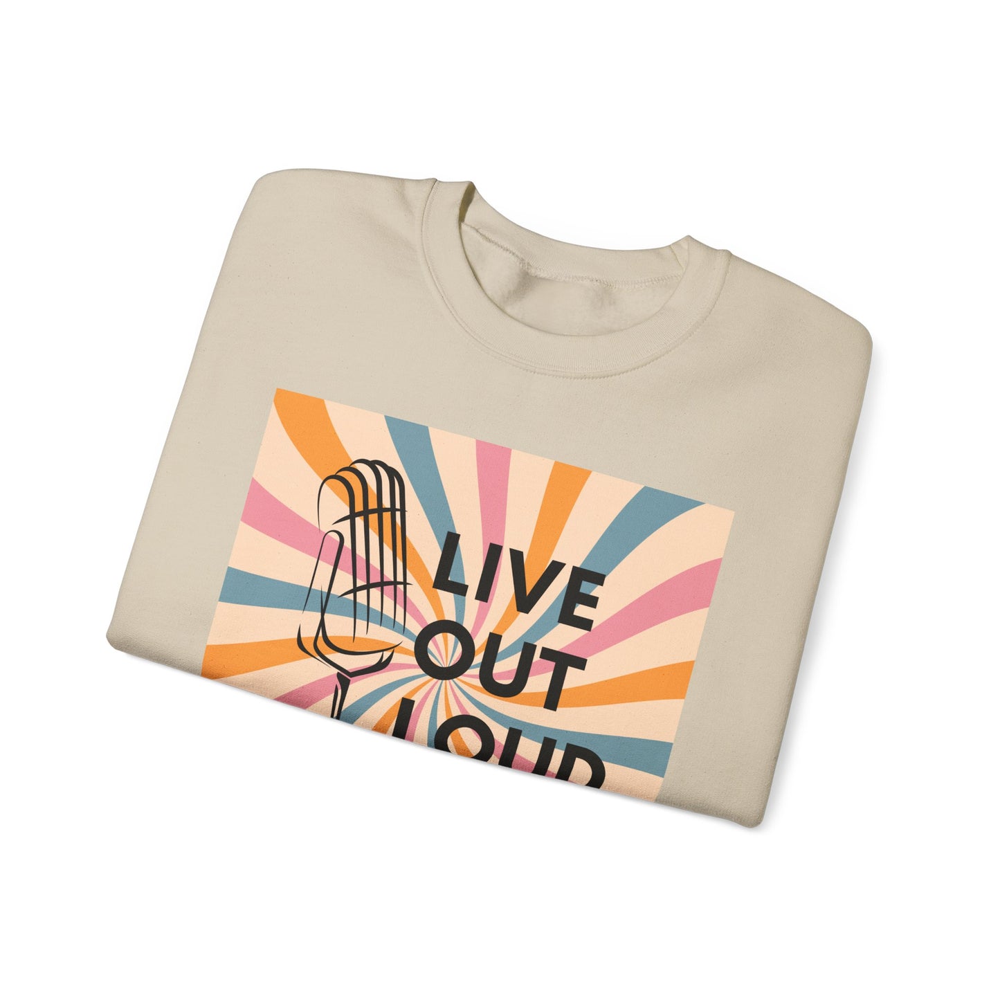 LIVE OUT LOUD - Unisex Heavy Blend™ Crewneck Sweatshirt