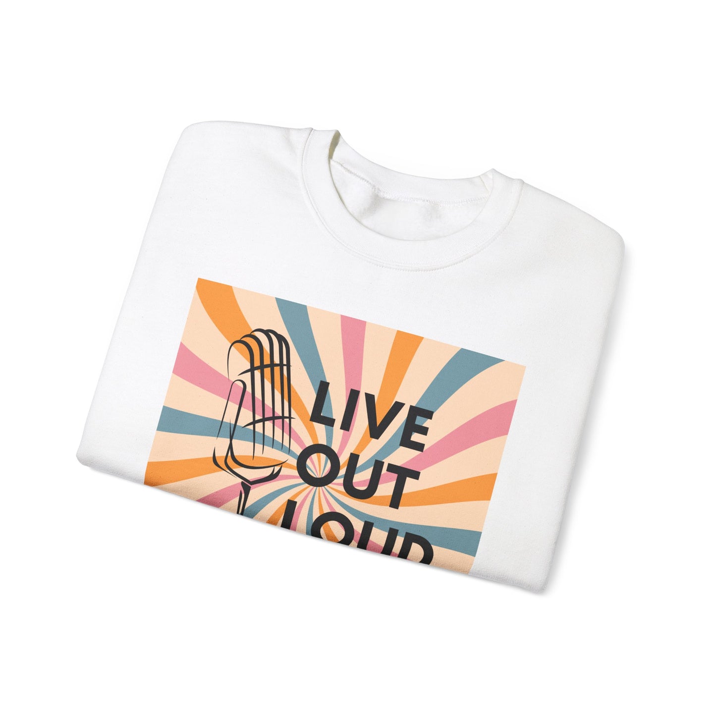 LIVE OUT LOUD - Unisex Heavy Blend™ Crewneck Sweatshirt