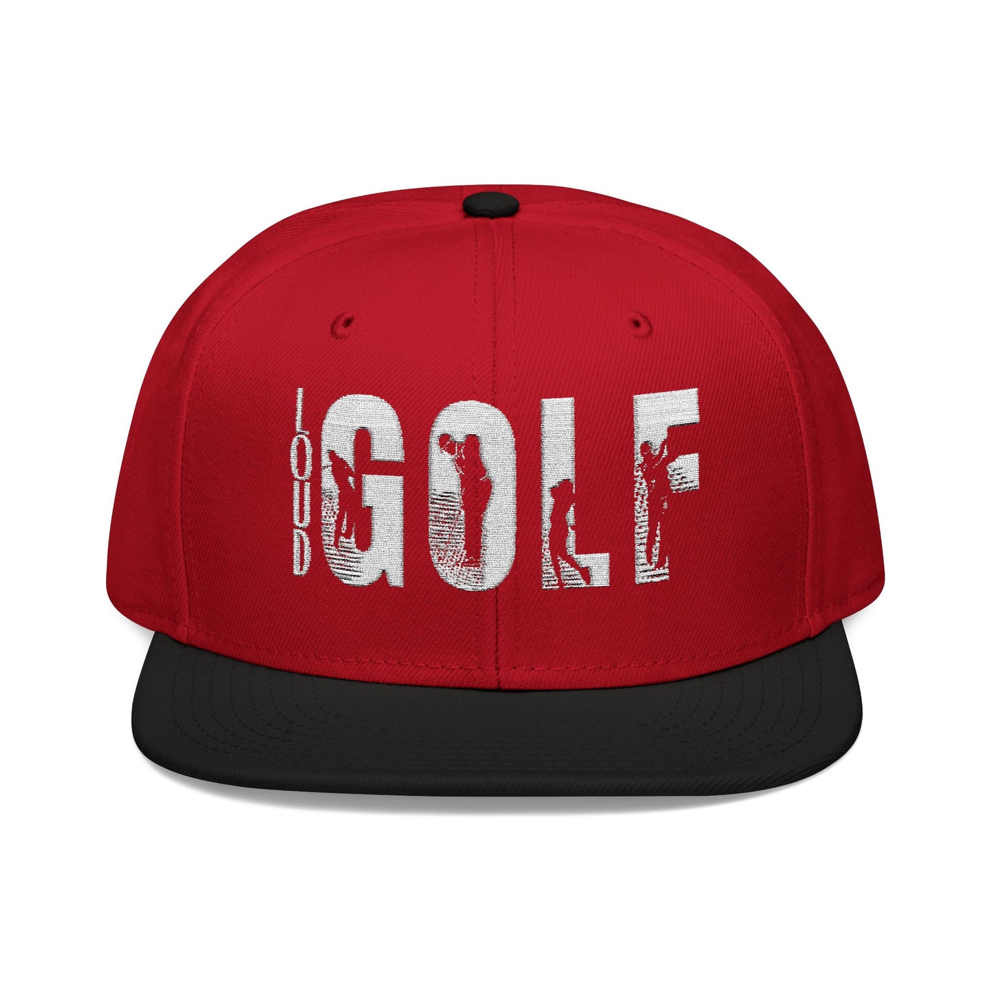 LOUD GOLF Embroidered Snapback Hat - Trendy Headwear for Golf Enthusiasts -Hats