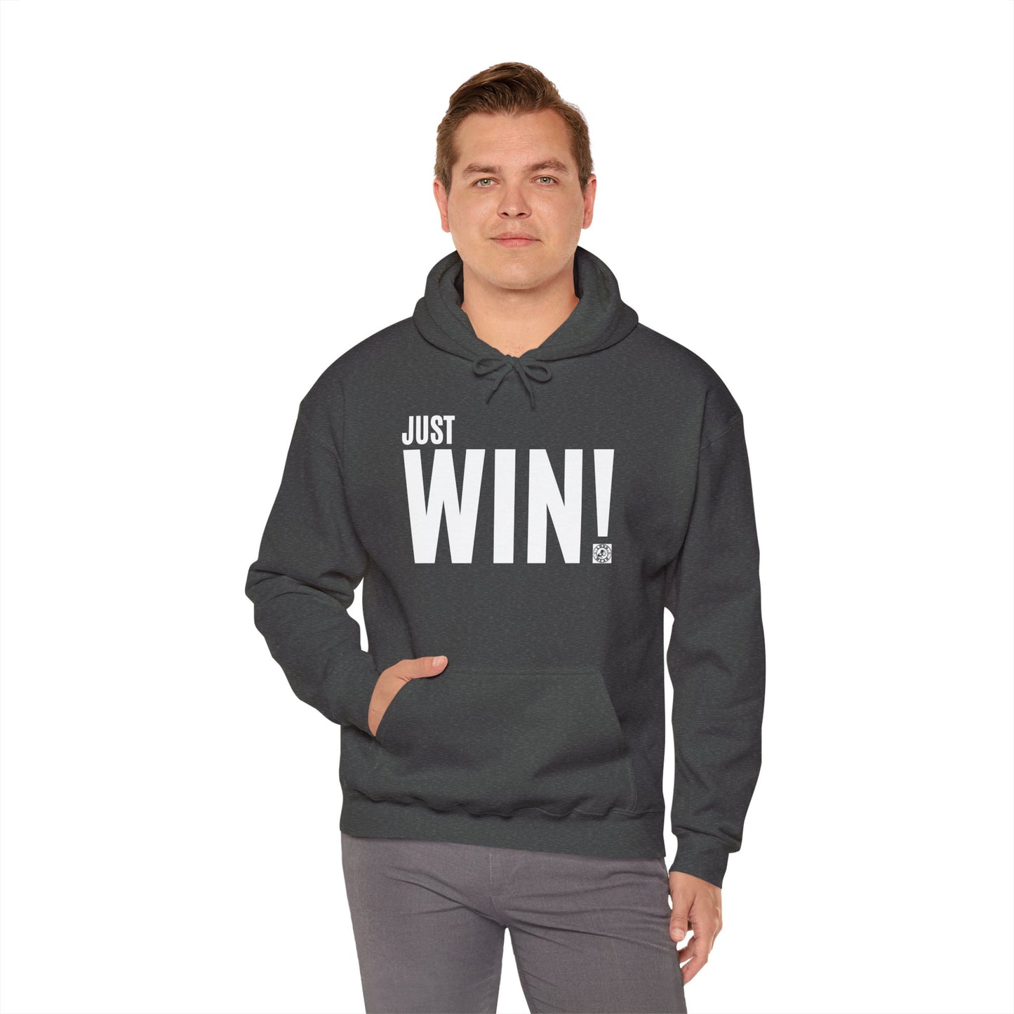 Just Win - Front Back design -  Heavy Blend™ Hooded Sweatshirt