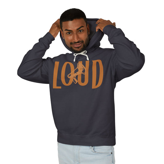 'Loud' 4 - Unisex Lightweight Hooded Sweatshirt - Casual Comfort for Creative Souls - Loud Wear - Premium