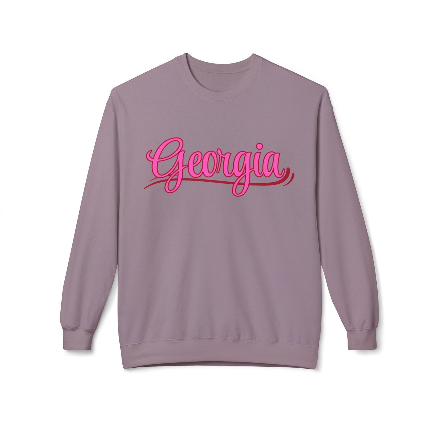 Georgia - Fleece Crewneck Sweatshirt - Cozy & Stylish Apparel for Everyday Wear -