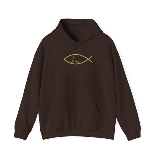 Love- Ichthys Unisex Heavy Blend™ Hooded Sweatshirt - Wear it Boldly to Say it Loudly!